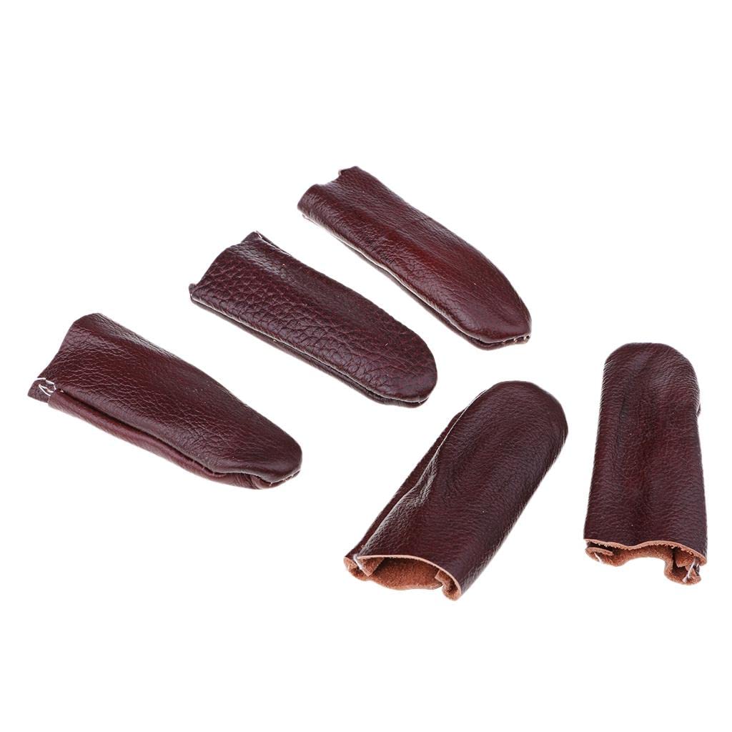 MYADDICTION 5pcs Needle Felting Leather Finger Protectors Tools Finger Guards Random 1 Crafts | Sewing | Other Sewing