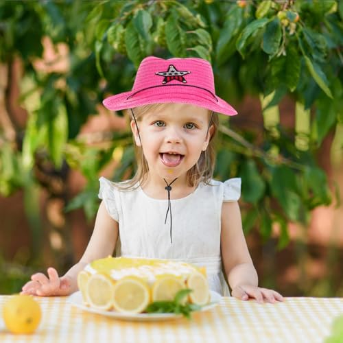 VALICLUD Cowboy Hat with Five Design Wide Brim Sun Protection for Breathable Cowboy Costume Accessory for Boys4