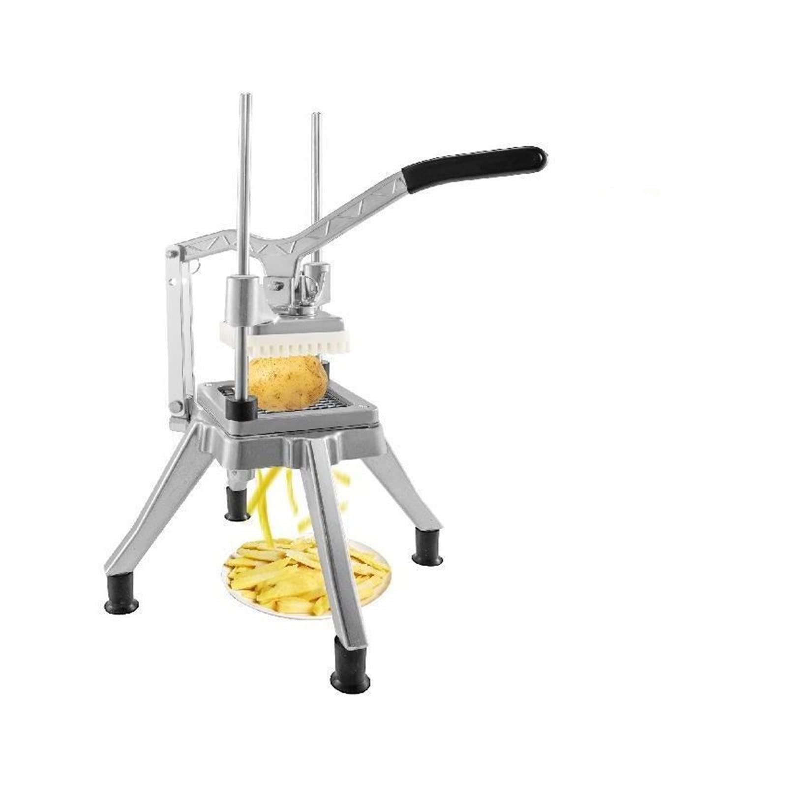 Gewerblicher Gemüseschneider Obstschneider 6 mm 9 12,7 Klinge Kartoffelschneider Tomatenschneider Slicer Manueller,Hohe Stabilität(6mm)