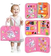 URMYWO Busy Board Montessori Spielzeug für 1 2 3 4 5 Jahre – Kleinkinder Activity Board Sensorisc...