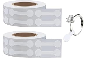 1000PCS Jewelry Price Tags Stickers,Price Stickers White Blank Price Tags, Self Adhesive Roll