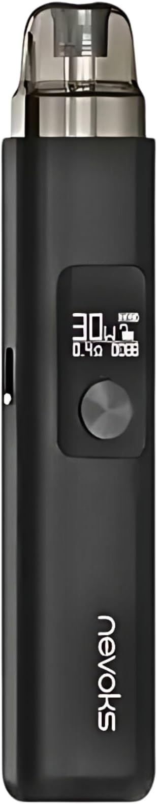 NEVOKS Feelin AX Vape Kit - E-cigarette Starter Vape Kit, Long Lasting 1500mAh Battery, MTL RDTL and DTL Vaping, 30W, Adjustable Airflow, Inhale and Button Activation, No Nicotine (Midnight Black)