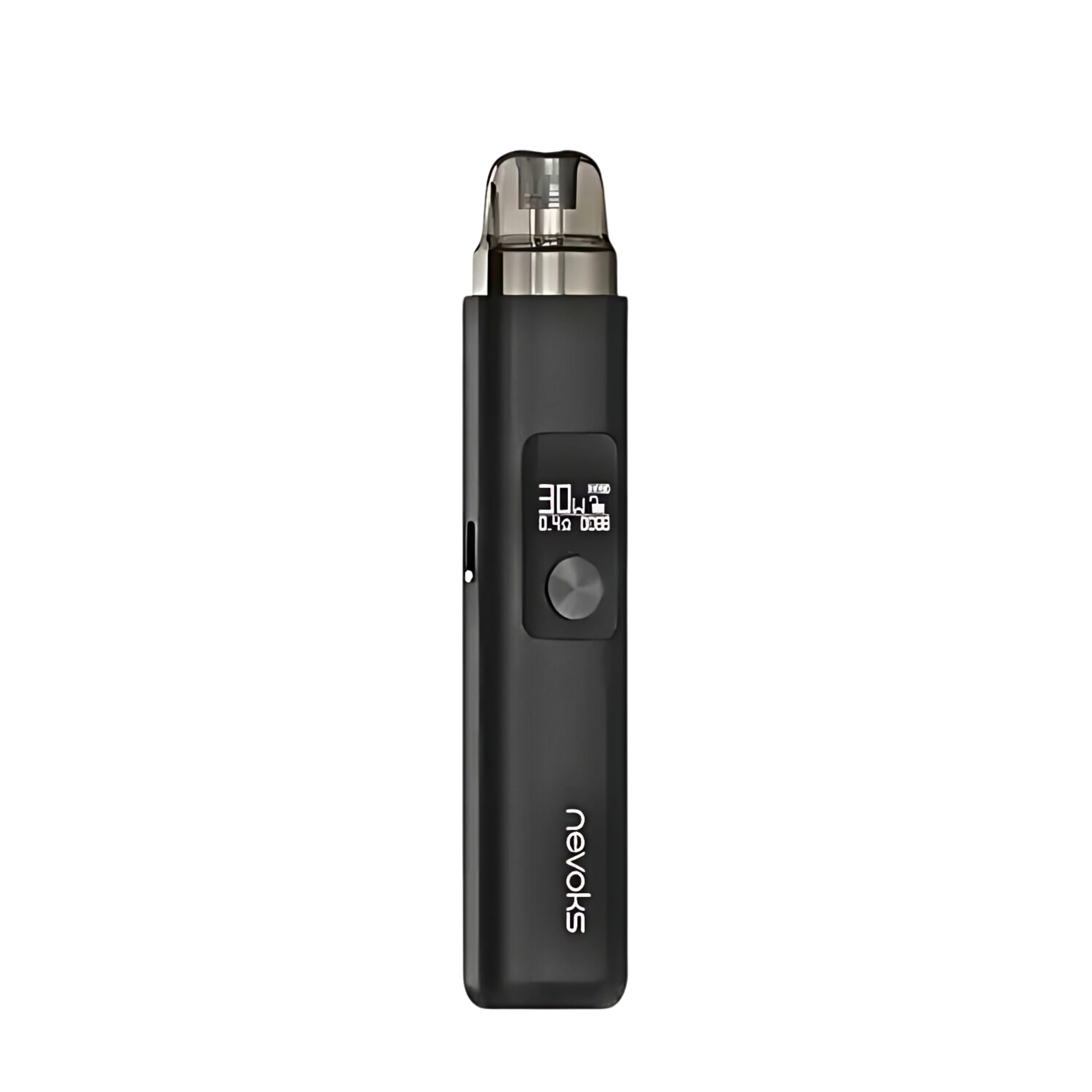 NEVOKS Feelin AX Vape Kit - E-cigarette Starter Vape Kit, Long Lasting 1500mAh Battery, MTL RDTL and DTL Vaping, 30W, Adjustable Airflow, Inhale and Button Activation, No Nicotine (Midnight Black)
