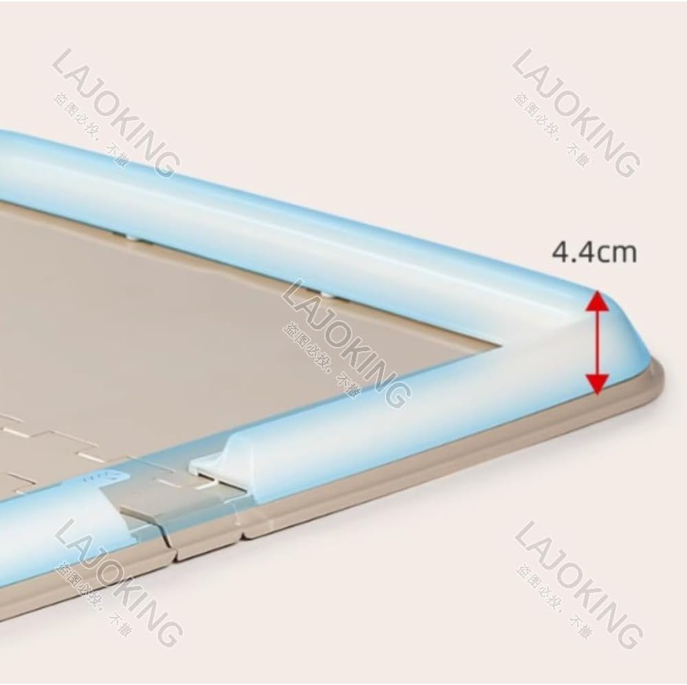 犬用トイレトレイ、ペットトイレ/トレーニングマット、折りたたみ式L字型トレイ、標準サイズ94x64x4.4 cm、大型犬と小型犬に適