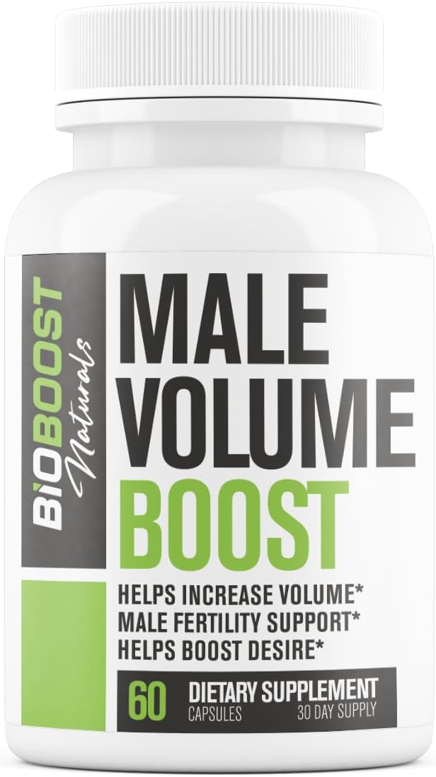 Semen Volume Booster for Men - Pills for Men Fast Acting Blood Flow for Male Size Enlargement + Load Size | 9 Research Backed Ingredients for Girth, Size, Stamina & Desire - 60 Capsules