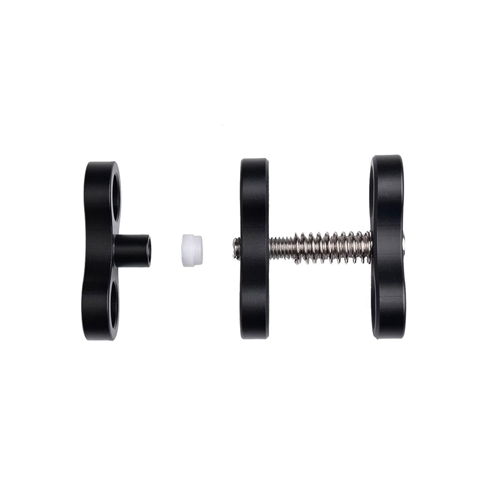 OrcaTorch ZJ13 Aluminium Kugelgelenkklemme für Unterwasser Fotografie, 360° Clip Adapter Halterung für Tauchlampen, Blitzarme und Tauchzubehör