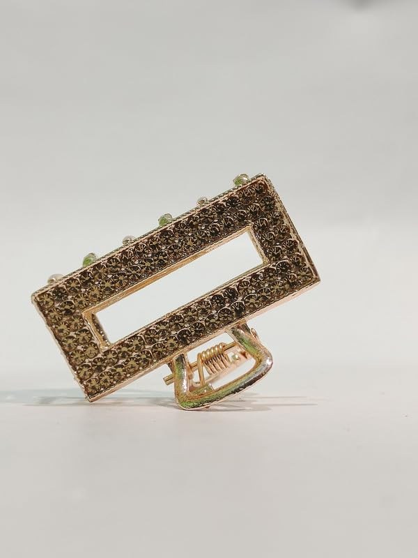 Hair Clacture for Girls & Women made with Metal & Crystel Design 7