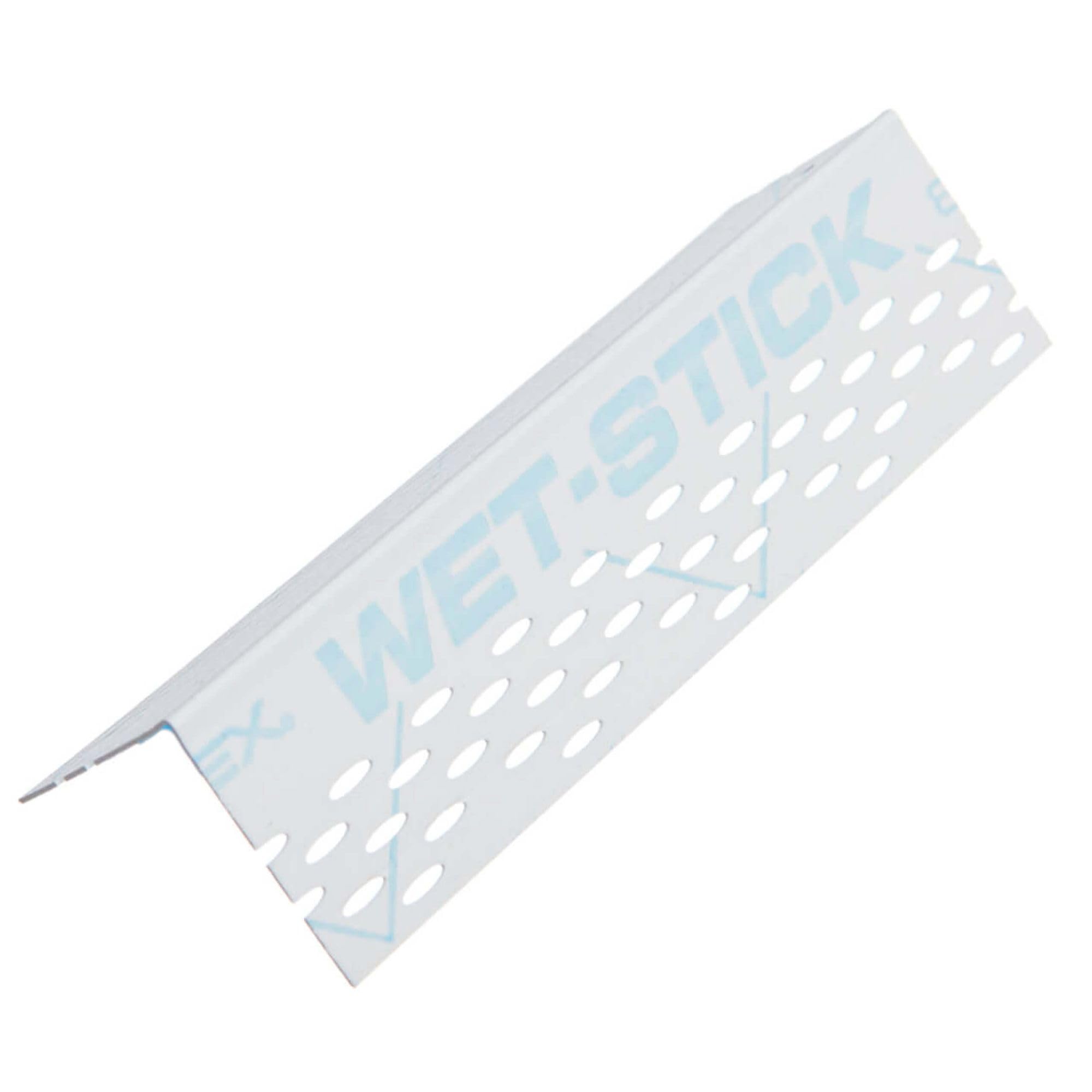 50x Wet-Stick 90° Kantenprofil 274cm Weiß | Wasseraktivierbar selbstklebend, Eckschutzschiene für Außenkanten im Trockenbau, hoher Kantenschutz
