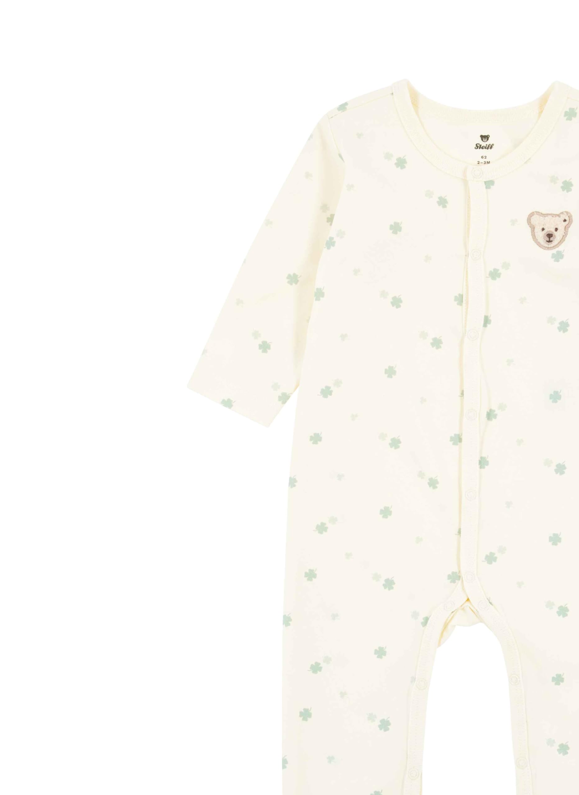 Steiff Strampler langarm Eggnog Strampler Langarm Baby Strampelanzug