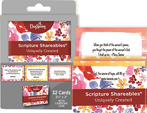 DaySpring - Uniquely Created - Scripture Shareables, 32 Card Set