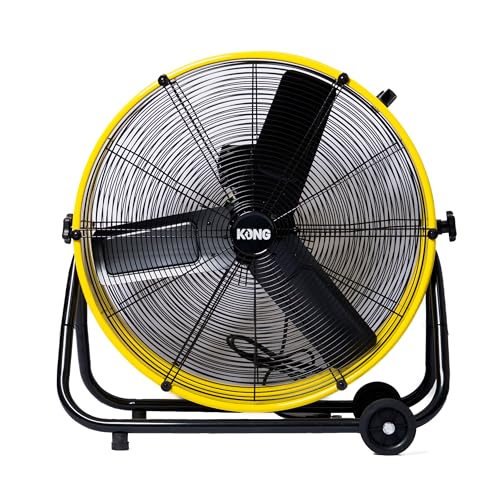 Ventilador de Piso 24' | Abanico Potentes, Ventilador Grande con Oscilación, Ideales para Hogar, Oficina, Interior, Exterior, Industries y Ventilación Eficiente