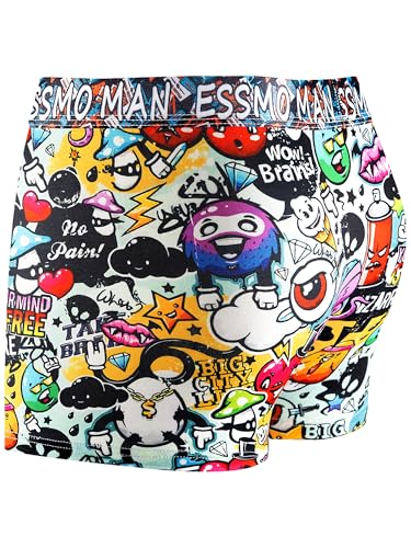 Men's Underwear Boxer Briefs Fly with Built-in 3D Pouch Comfortable Cool Underwear for Men 5 Pack4