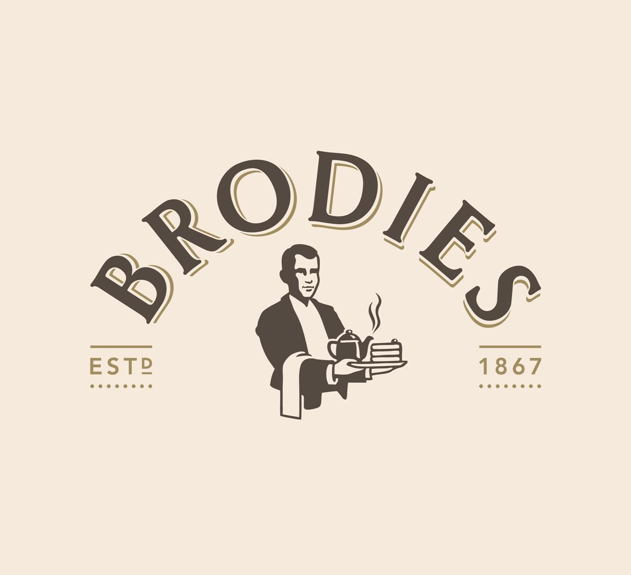 Metr Brodies Famous Edinburgh Tea & Coffee Company, Scottish Black Tea in Canister Drum - 50 Tea Sachets