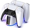 Ps5 Joystick handle Charging Stand Dsp828 with Rgb Illuminated LED Indicator