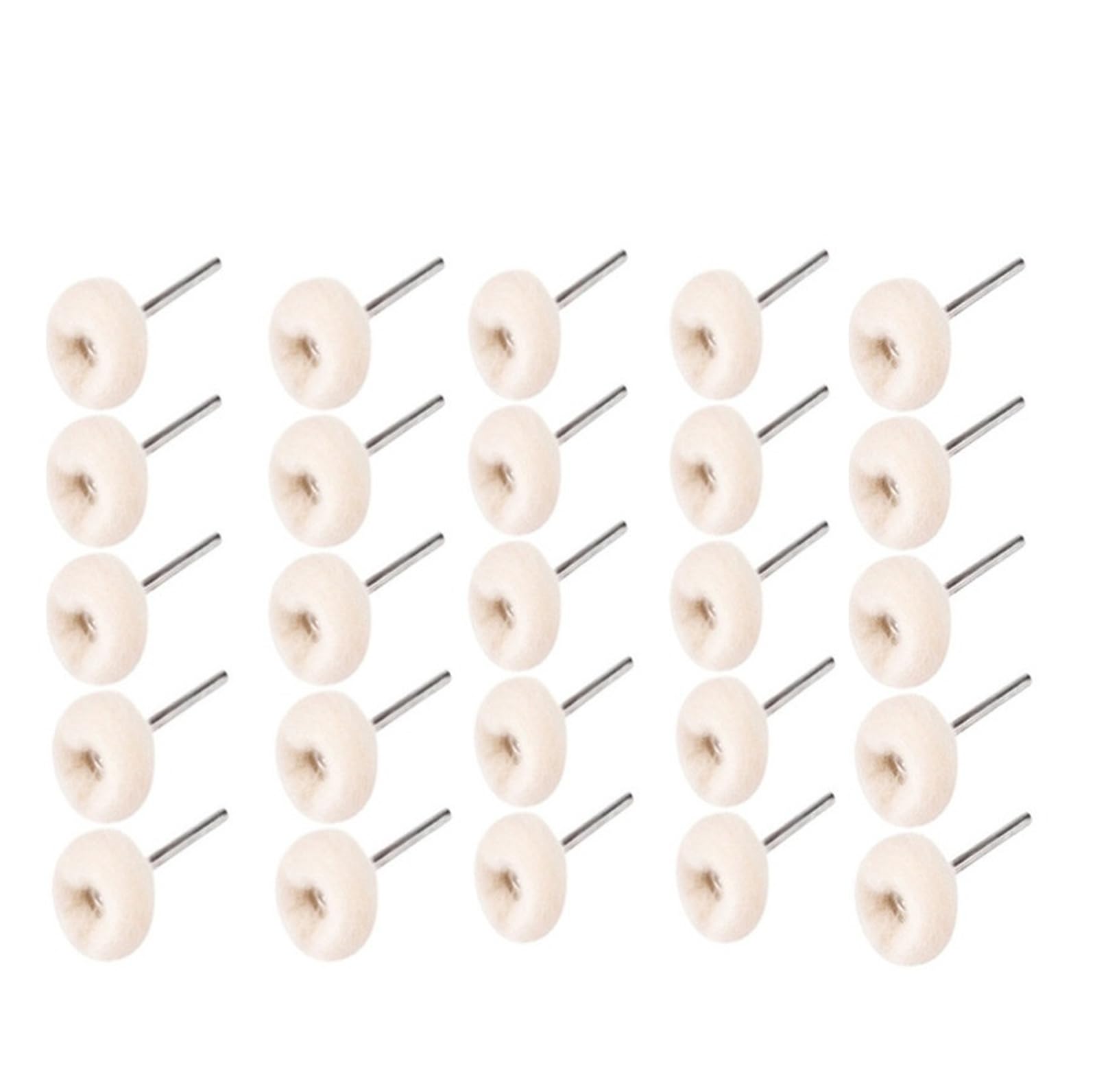 25 sztuk podkładki do szorowania z włókna nylonowego, szczotka ścierna z trzpieniem 3 mm, tarcza polerska(White,2.35mm Shank)