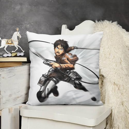 耐久性 進撃の巨人 チェアクッションカバー 落ち着いた スタディルーム リラックス 18 "x18 "