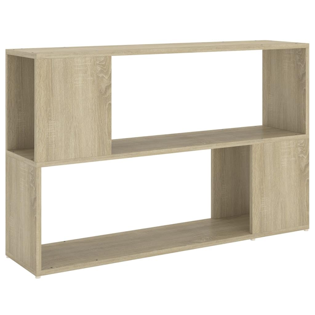 vidaXL Book Cabinet Home Living Room Office Furniture Book Rack Bookcase Room Divider Side Cabinet Standing Storage Shelf Chipboard Sonoma Oak