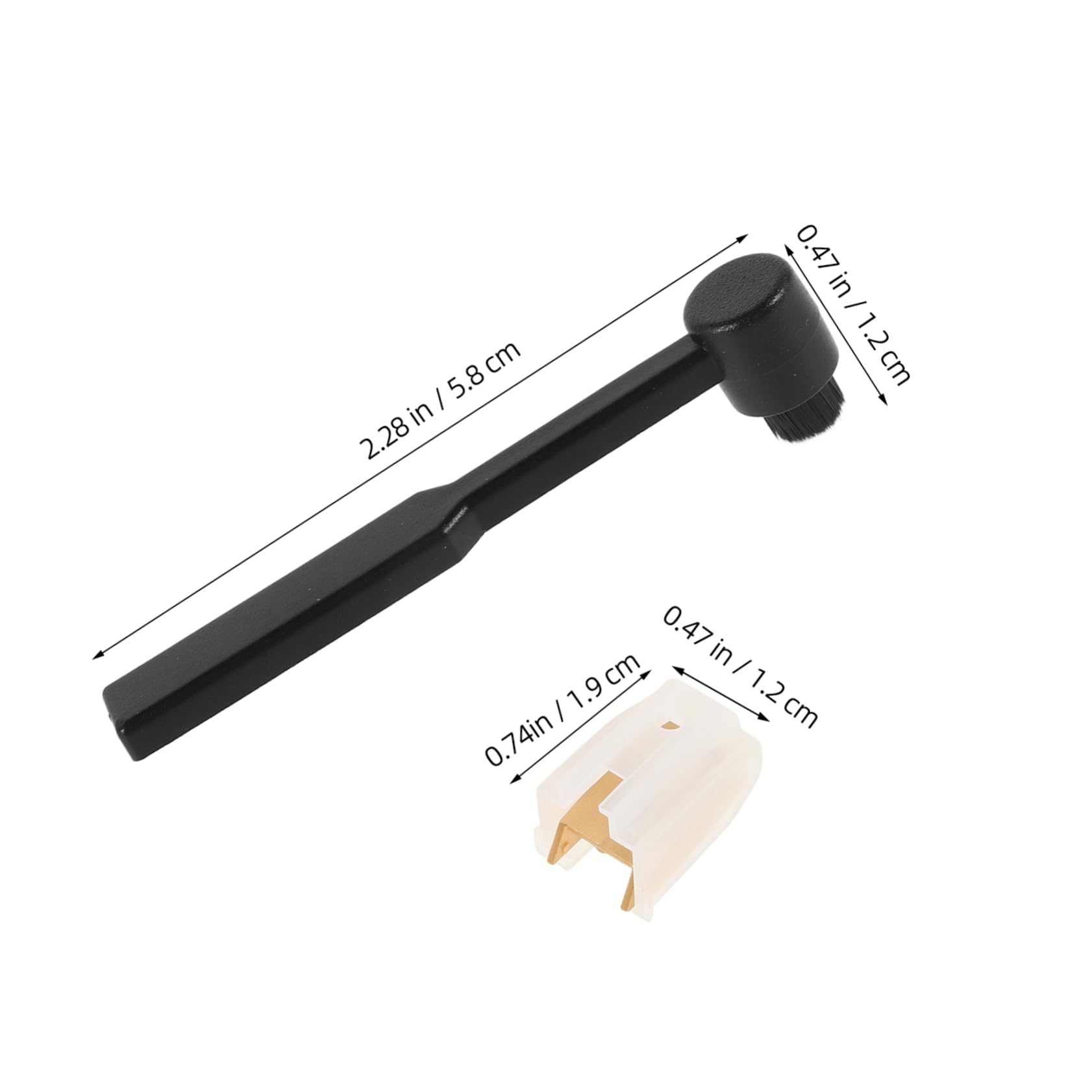 ibasenice Record Replacement Needle Record Player Needle Replacement Cleaning Brush Turntable Replacement Needles for Phonograph