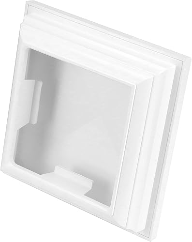 Miniatura 2 de QWORK Tapón para poste de valla de vinilo, paquete de 4 cubiertas superiores de PVC de 4 x 4 pulgadas, cubierta superior para poste de valla