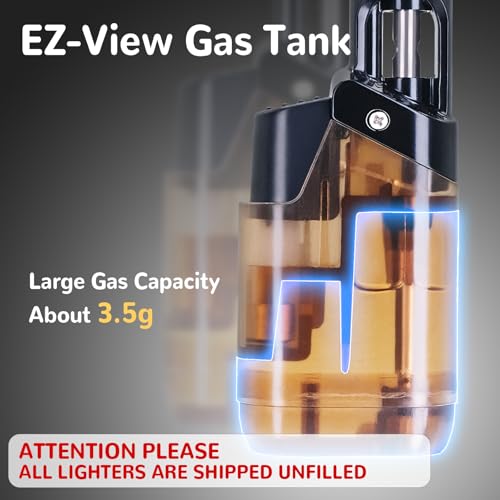 Encendedor de soplete mini recargable a gas butano x2 miniatura 3