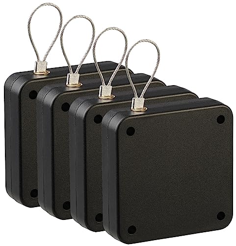 4 ferme-portes automatiques avec cordon coulissant - coloris noir [AGT]