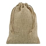 50 pcs Burlap Pouches - Hessian - Jute - Look Mini Bag 4x6 inch Without The Musty Odor