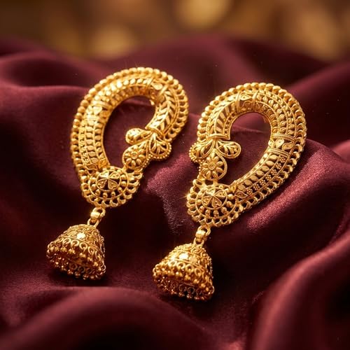 Image of JFL - Jewellery for Less Gold Plated Copper Earrings For Women