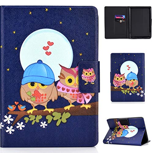 Bspring Case for Amazon Kindle 10th Generation 2019, Folio Smart Cover Leather Case with Auto Sleep Wake Feature fit All-New Amazon Kindle 10th Generation 2019 Release Owl