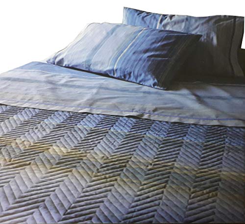 Zucchi Copriletto Trapuntato Una Piazza e Mezza Primaverile Cotone Indi Multicolor o Beige (Beige)