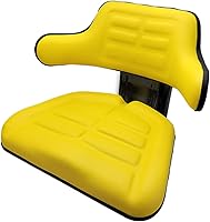 Vista 1 de Asiento universal amarillo de la suspensión del tractor se adapta a John Deere 2550, 2630, 2640, 2750