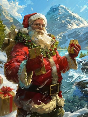 Hoobee 5D DIY Diamond Painting Weihnachten, Diamond Painting Bilder...