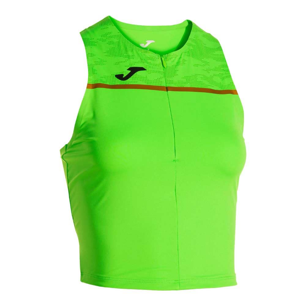 Joma Damski top do biegania z zamkiem błyskawicznym do połowy, XXS-XL, oddychająca, pływająca plecy, Record III