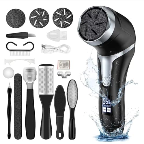 Rtwrsud足の角質取り 角質除去踵ヤスリ 足裏角質ケア かかとケア フットファイルハードスキンリムーバー USB充電式 水洗いOK 足のペディキュアツール 角質除去 ビューティーフット電気フィートのグラインダーのペディキュアのタリスマン510は塵の吸引