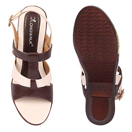 Image of Longwalk Women's & Girls' Fashion Sandal Comfortable Heel Party Wedge Sandals