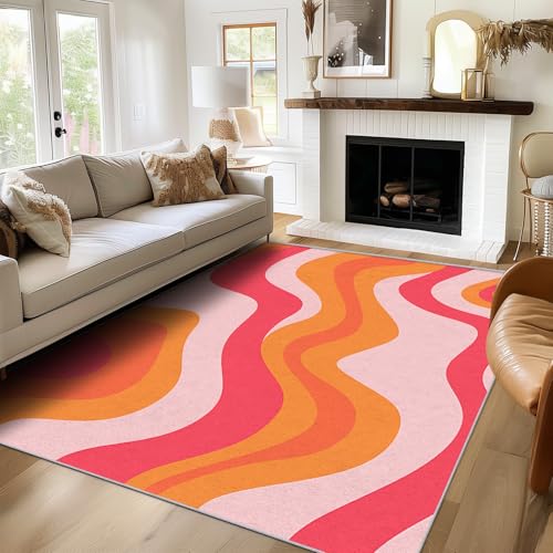 Tappeti Stampati: Questo tappeto combina un design unico e versatilità per adattarsi perfettamente a qualsiasi stile di arredamento, aggiungendo consistenza ed elevando lo spazio, aggiungendo comfort a un ambiente domestico caldo e accogliente