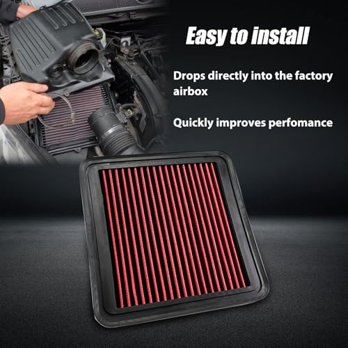 RYANSTAR RACING High-Flow Engine Air Filter 33-2438 Compatible with Toyota&Lexus 2010-2024 Washable and Reusable Improves Power and Throttle Response Designed for Lifelong Use by RYANSTAR RACING - Image 6