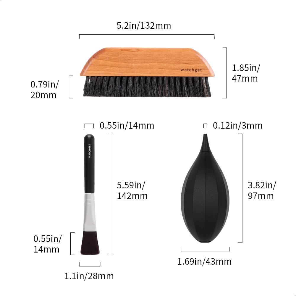 watchget Juego de herramientas de limpieza de molinillo de café, cepillo limpiador de molinillo de café, soplador de aire y cepillo de barra de café, herramienta de limpieza profesional de espresso