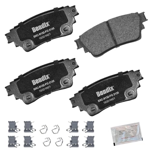 Image of Bendix Priority1 CFC2135 Ceramic Rear Brake Pads for Mitsubishi Eclipse Cross 2020, Eclipse Cross 2024-2022, Outlander 2021-2017, Outlander PHEV 2023-2018