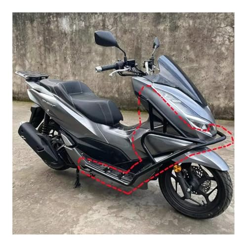 Protection PCX160 contre les rayures de chute avec ce pare-chocs avant robuste
