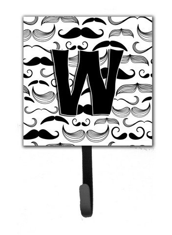 Letter W Moustache Initial Leash & Key Holder