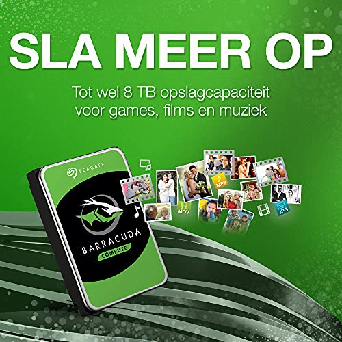 Seagate BarraCuda, 2 TB, Interne Harde Schijf, 3,5", SATA 6 GB/s, 7200 RPM, 64 MB cache, voor PC & laptop, FFP (ST2000DMZ08) - Afbeelding 4