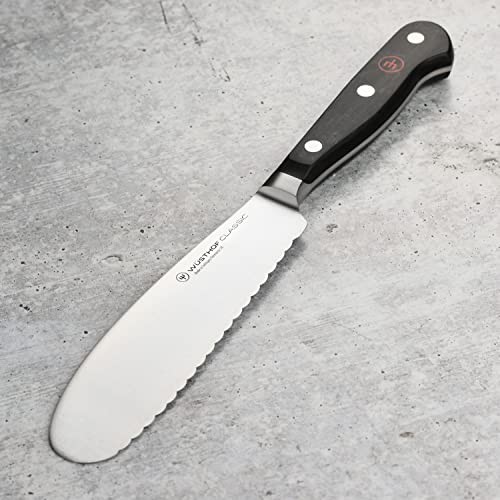 Wusthof Classic Sandwich Knife - Serrated Utility, 5.5" Blade #TOP2