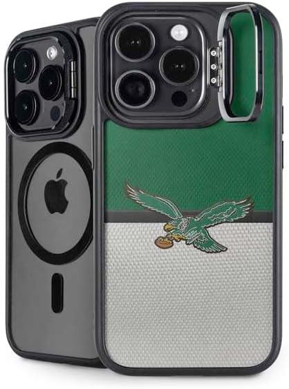 Skinit Kickstand Phone Case Compatible with iPhone 15 Pro Max - Officially Licensed NFL Philadelphia Eagles Super Bowl LII Champions Design