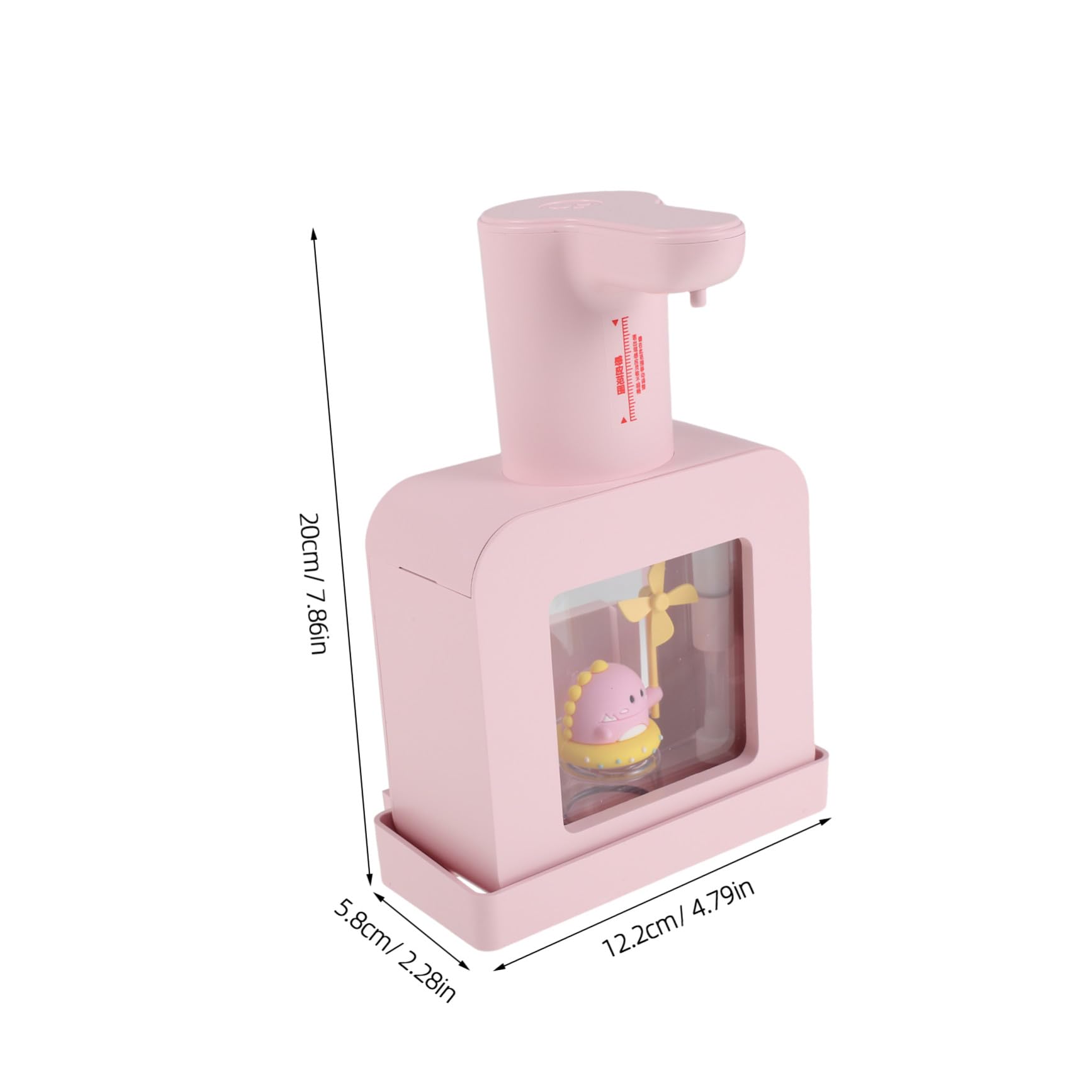 Hemobllo Dispensador Automático de Jabón sin Contacto, Dispensador Automático de Loción, Abs Rosa, Sensor de Precisión, sin Contacto, para Cocina y Aseo