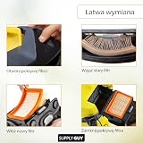 Supply Guy WD4 Filtr kompatybilny z Karcher KFI 4410 WD4 WD5 WD6 MV6 SE5 SE6 Części zamienne 3 filtry zamienne zastępuje 2.863-005.0 (3 Set Filtr do odkurzacza)
