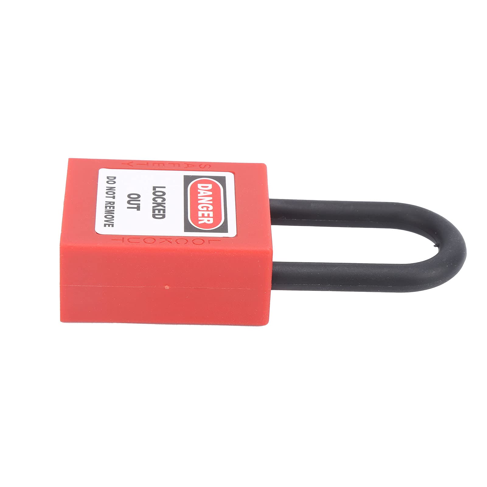 Zamki Lockout Tagout, Kłódki Lock Out Tag Out 1,8 X 1,6 X 0,8 Cala Zestaw Nylonowych Blokad z 2 Kluczami do zastosowań Związanych z Blokadami Elektrycznymi