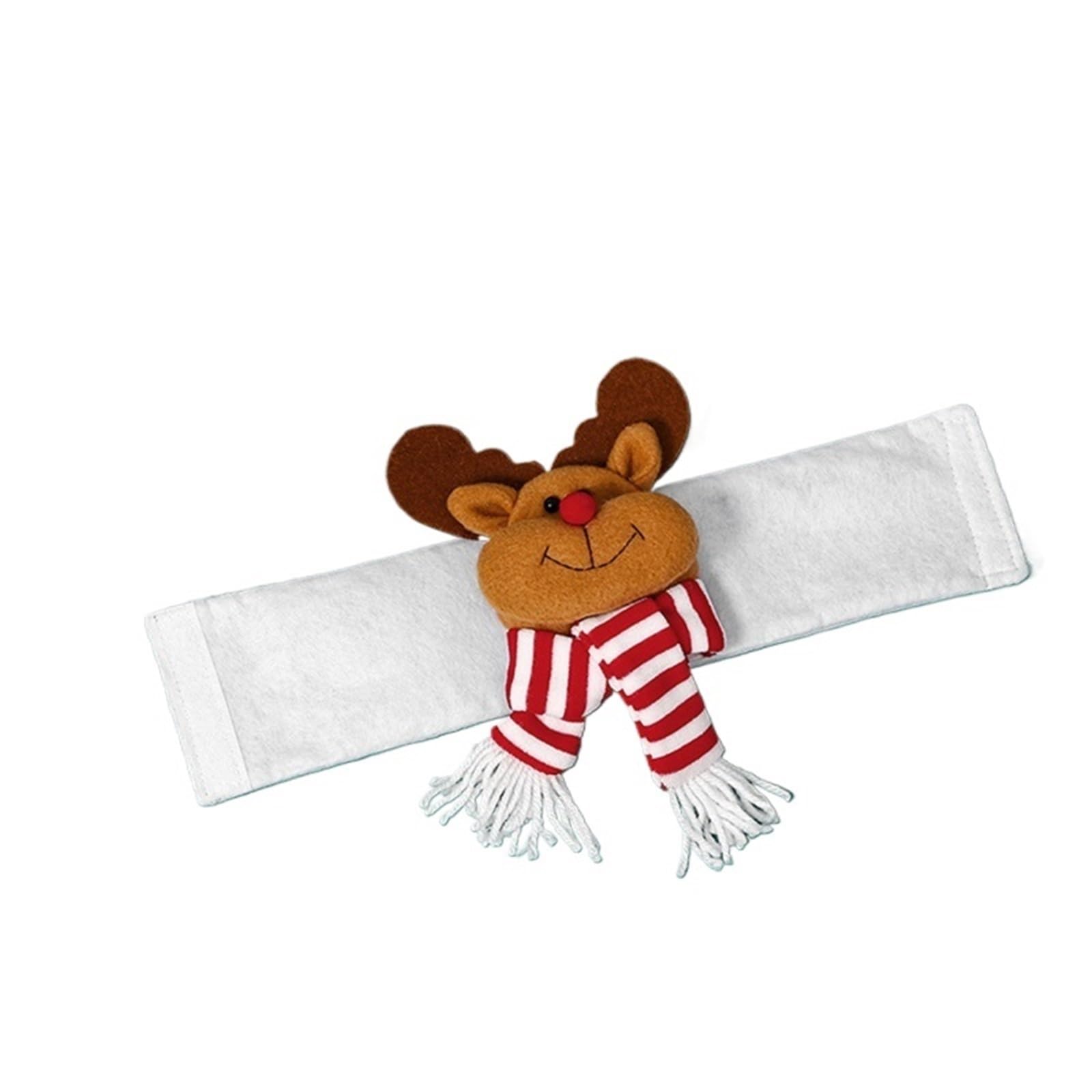 Curtain Buckle Tieback Santa Snowman Tiebacks Hook Fastener Clamp For Xmas Ornaments Decorations(COLOR-8)