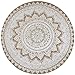 Produktbild vidaXL Teppich Handgefertigt Jute Geflochten Bedruckt 150cm Rund Wohnzimmer