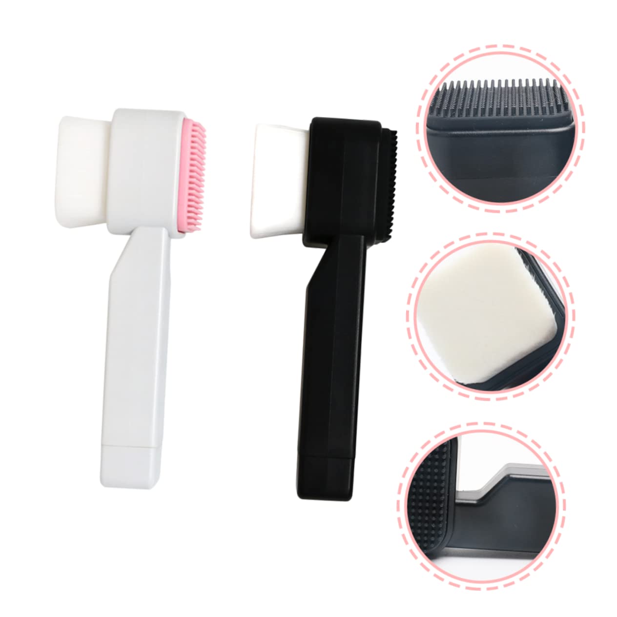 Healeved Ergonomic Handle Face Scrubber Brush Deep Clean and Exfoliate Your Skin Ease