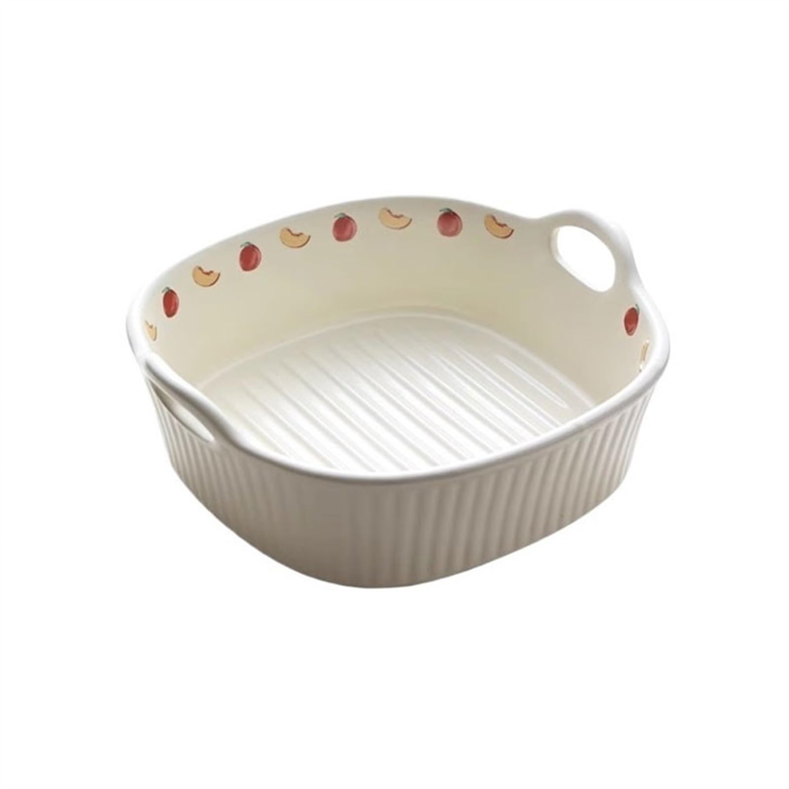 Teglia in ceramica Stoviglie for arrosto a doppio orecchio La pirofila in ceramica resistente alle alte temperature può essere utilizzata nel forno a microonde in lavastoviglie